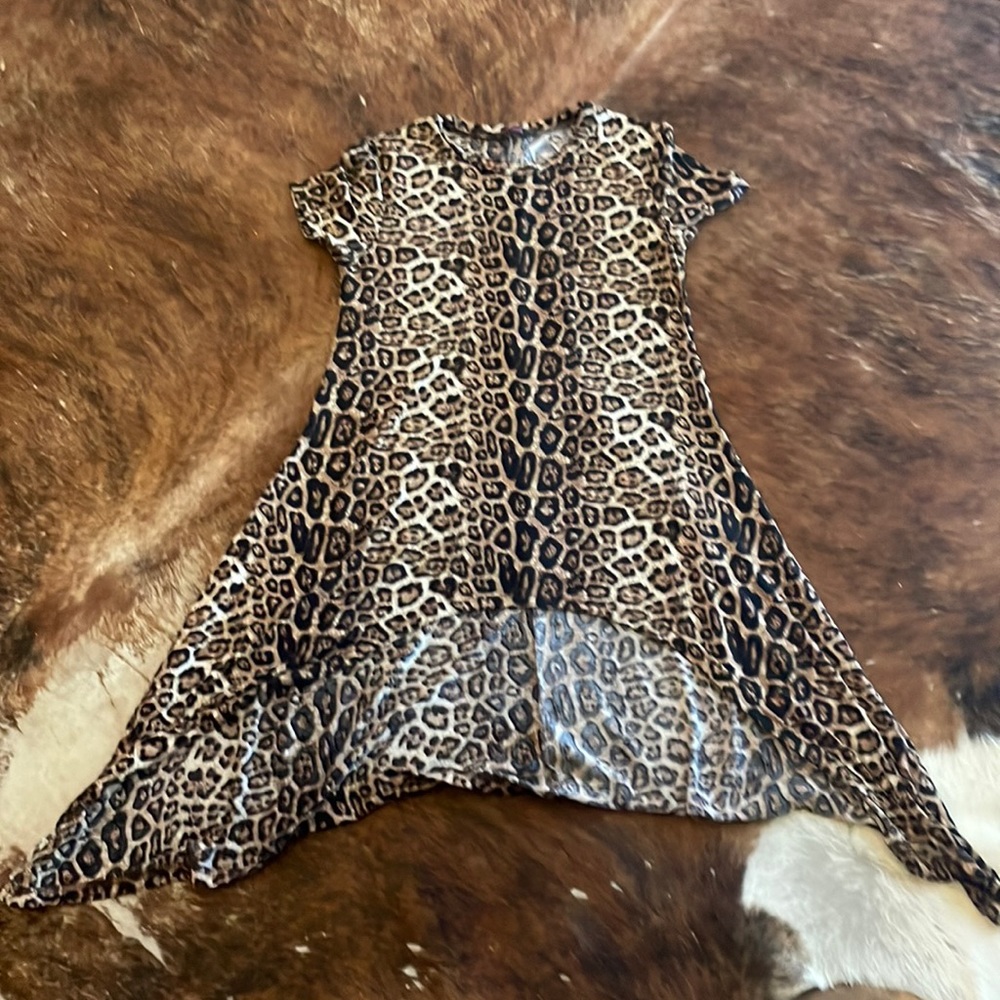 Crazy Train - cheetah tunic - adult small